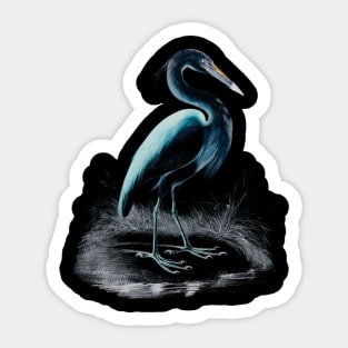 Majestic Heron Sticker